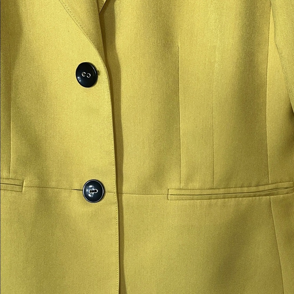 Jones Wear Yellow Blazer Suit Jacket - Picture 5 of 7